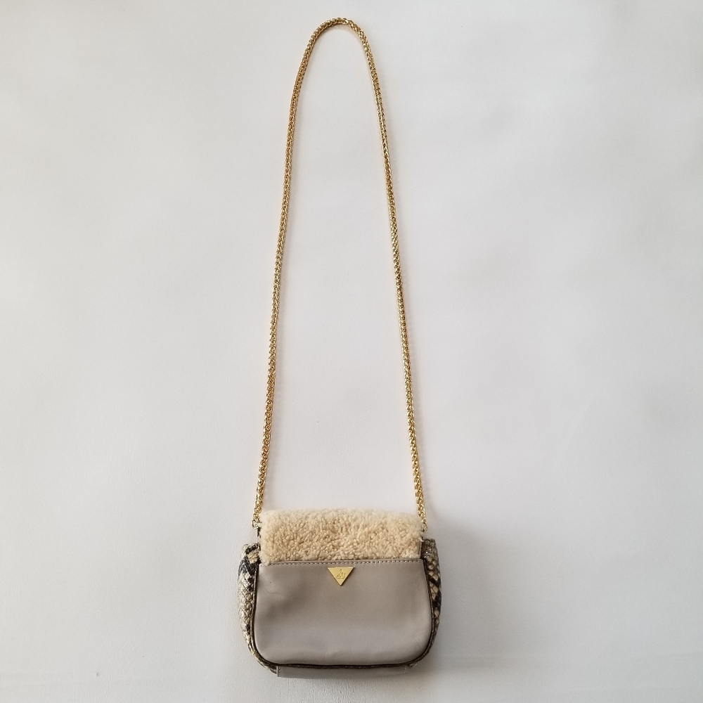 Sam Edelman Fur /Snakeskin Shoulder bag - Picture 5 of 12